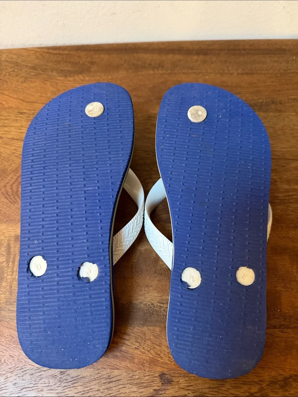 Havaianas Kids Blue and White Flip Flops